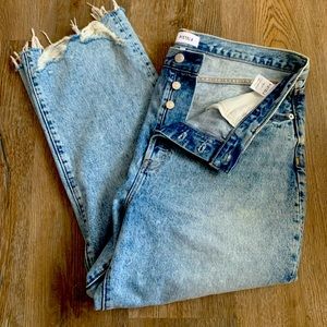 Pistola Cassie Crop Super High Rise Straight in Baja Size 32